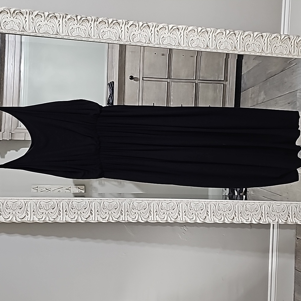 Black spaghetti strap dress